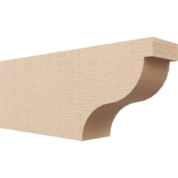 Ekena Millwork 4in. W x 8in. H x 20in. L Garner Woodgrain TimberThane Rafter Tail, Primed Tan RFTUR04X08X20GARRCPR - main